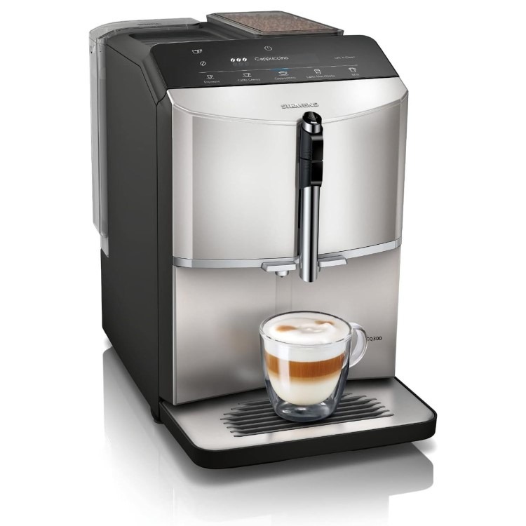 Siemens EQ300 Automatic Bean to Cup Coffee Machine - Inox Silver Metallic - Image 3