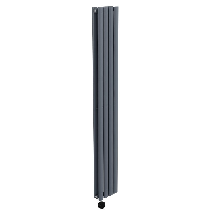 Anthracite Vertical Smart Electric Radiator with Wi-Fi Thermostat - 1 ...