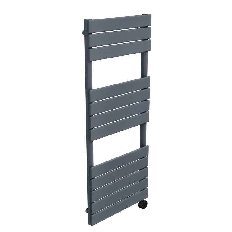 Anthracite Flat Panel Smart Electric Towel Radiator with Wi-Fi Thermostat - 1kW - H1200xW500mm - Bathroom Safe - Image 3