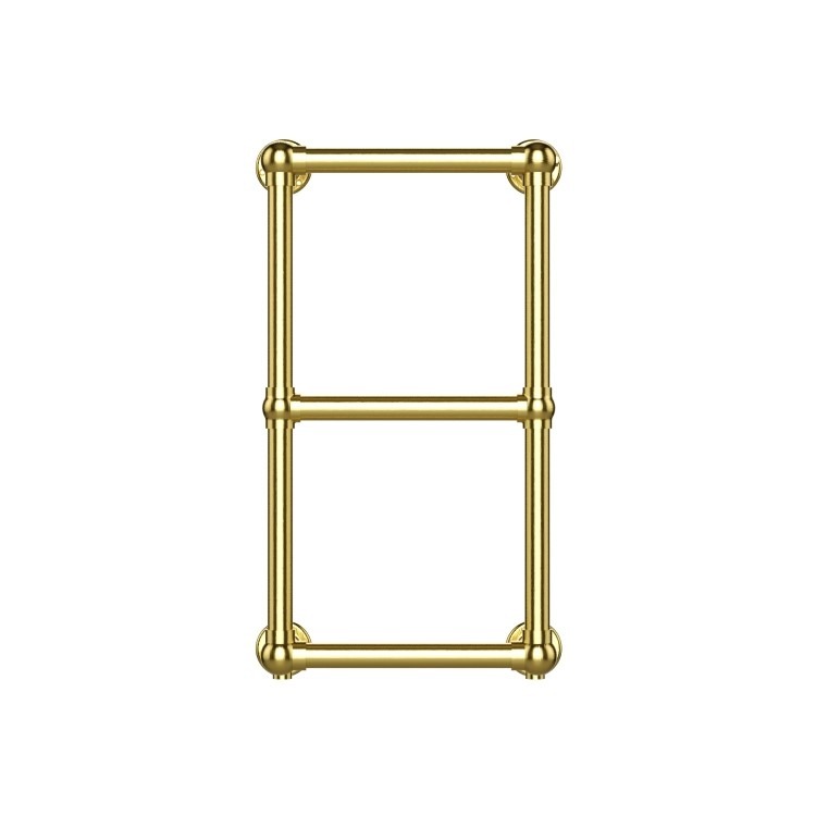 Brass Vertical Traditional Towel Radiator 700 x 400mm - Regent - Image 4