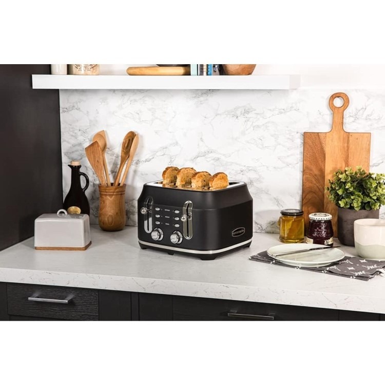 Rangemaster Classic 4 Slice Toaster - Black - Image 4
