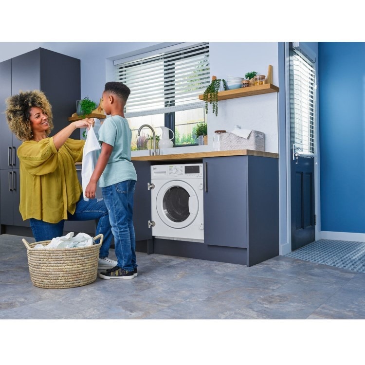 Beko RecycledTub 8kg Wash 5kg Dry 1400rpm Integrated Washer Dryer - White - Image 4