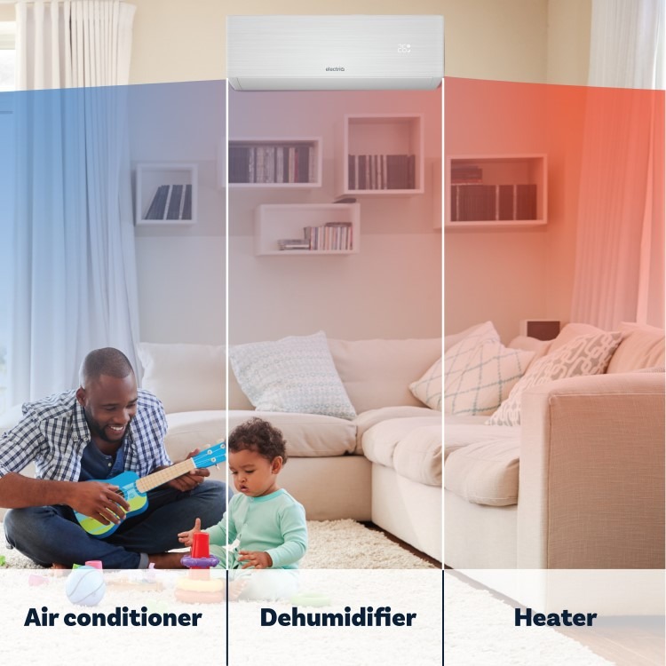 electriQ iQool Plus 9000 BTU Smart A+++ Wall Mounted Air Conditioner with Heat Pump - 5m Pipe Kit Included - Image 4