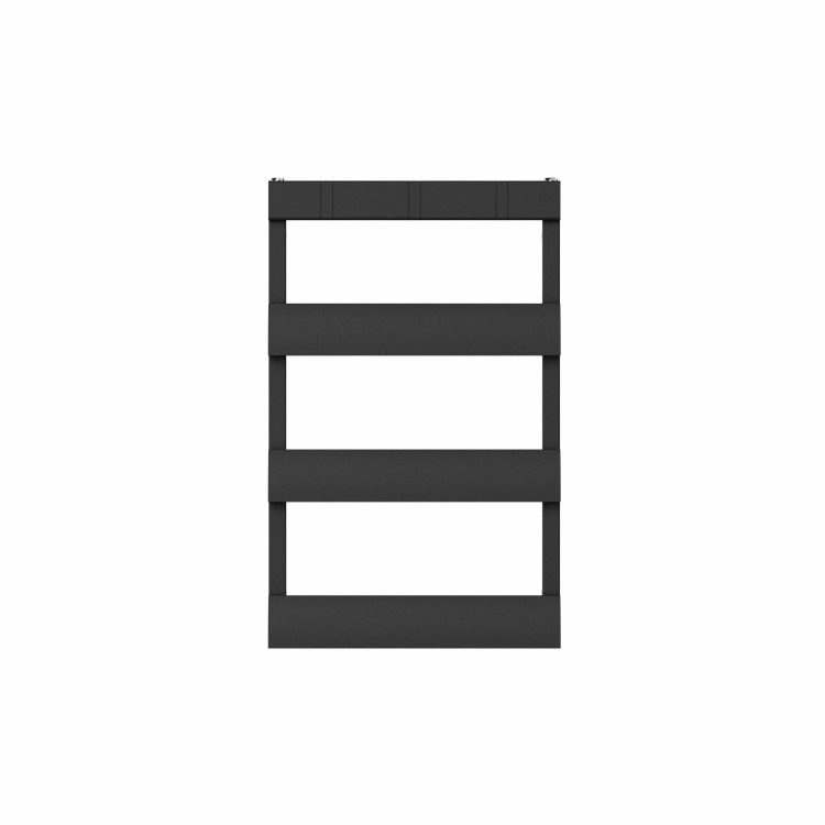 Black Towel Radiator with Hooks 800 x 500mm - Arizona - Image 5