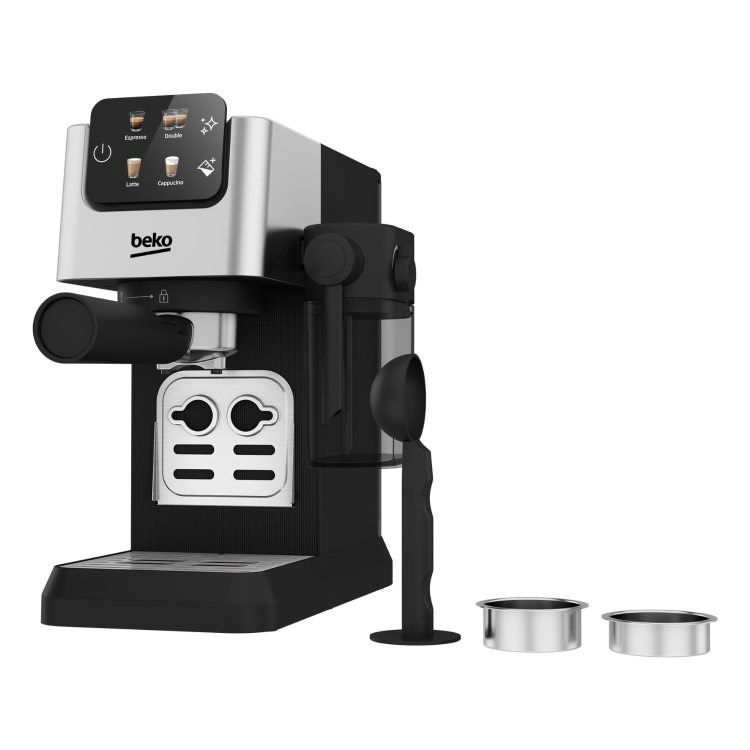 Beko CaffeExperto Manual Espresso Coffee Machine with Milk Frother - Stainless Steel - Image 5