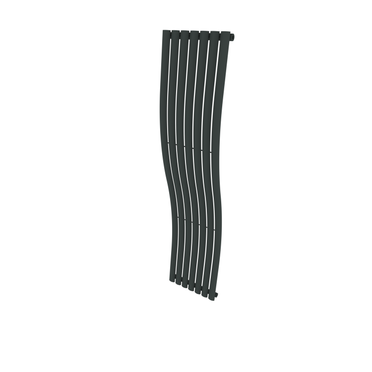 Anthracite Vertical Wave Designer Single Panel Radiator 1800 x 400mm - Opala - Image 5