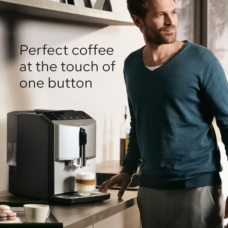 Siemens EQ300 Automatic Bean to Cup Coffee Machine - Inox Silver Metallic - Image 5