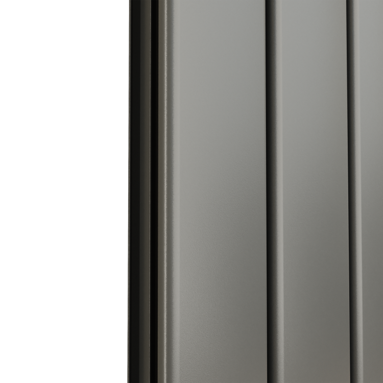 Eco Eleganza Anthracite Vertical Flat Designer Aluminium Radiator 1800x375mm Single Panel 2823 BTU - Image 4