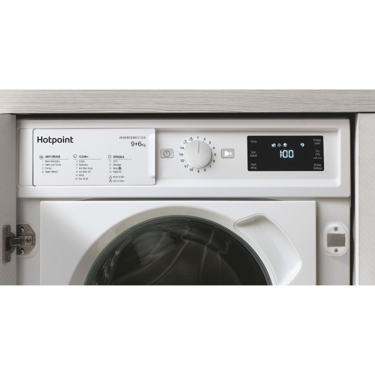 Hotpoint Anti-Stain 9kg Wash 6kg Dry 1400rpm Integrated Washer Dryer - White - Image 7