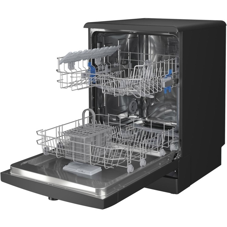 Indesit Fast&Clean Freestanding Dishwasher - Push&Go Black - Image 7
