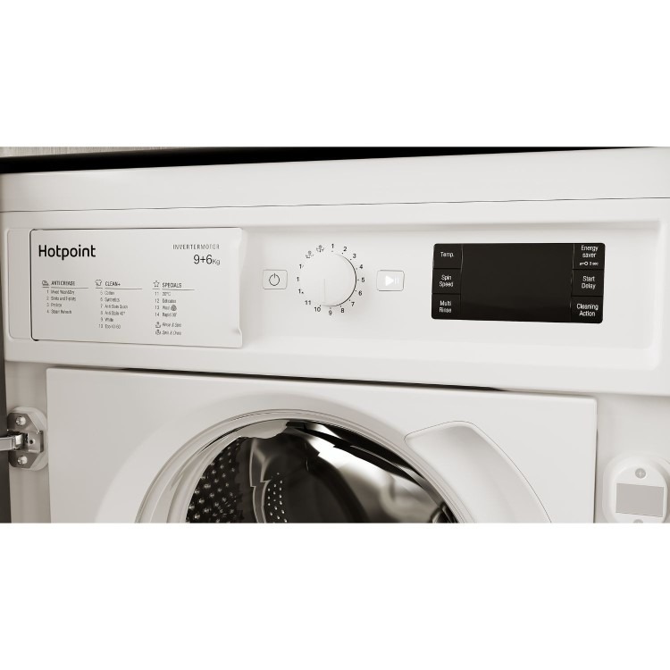 Hotpoint Anti-Stain 9kg Wash 6kg Dry 1400rpm Integrated Washer Dryer - White - Image 8