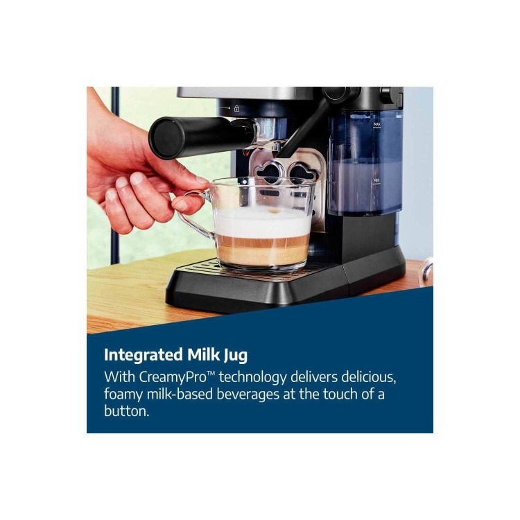Beko CaffeExperto Manual Espresso Coffee Machine with Milk Frother - Stainless Steel - Image 8
