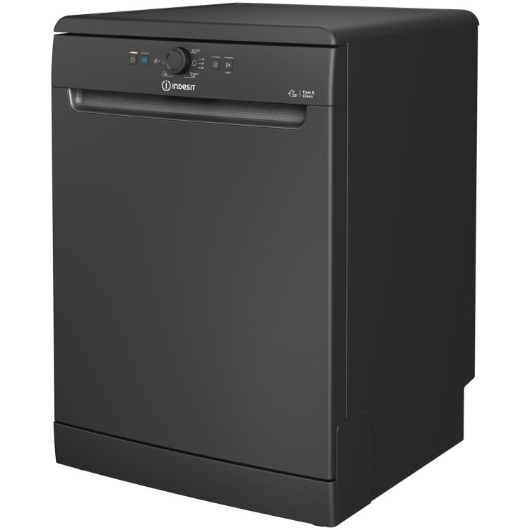 Indesit Fast&Clean Freestanding Dishwasher - Push&Go Black - Image 8