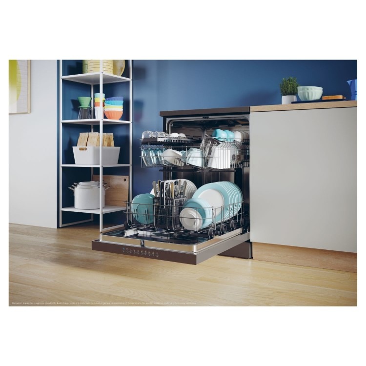 Refurbished Candy CF3E9L0B-80 13 Place Freestanding Dishwasher Black - Image 9
