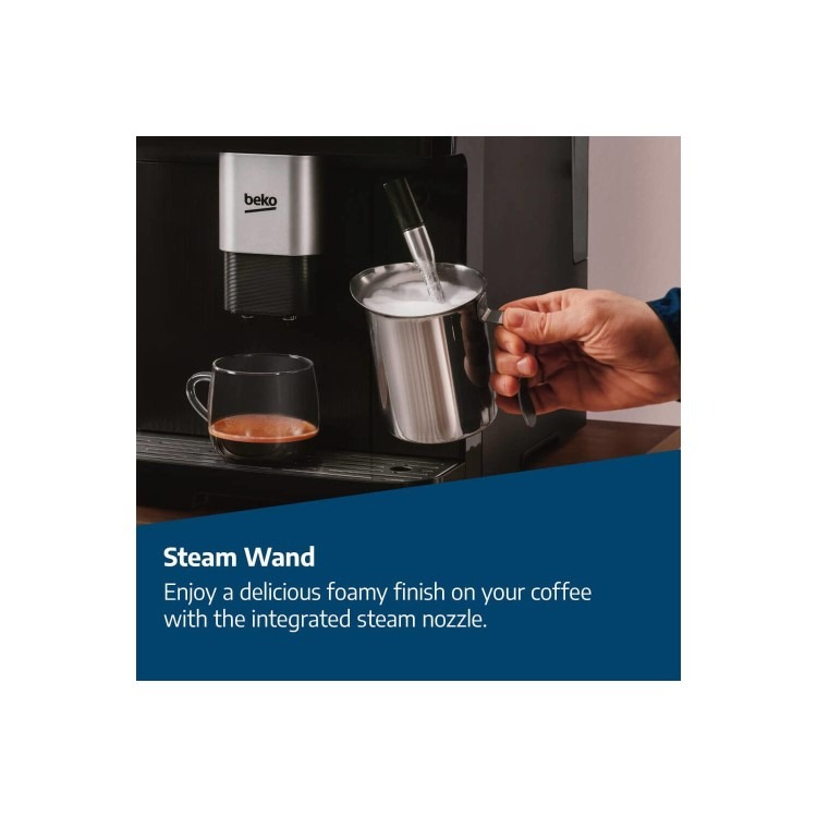 Beko CaffeExperto Automatic Bean To Cup Coffee Machine with Milk Frother - Black - Image 9
