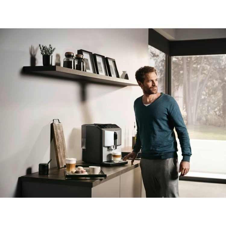 Siemens EQ300 Automatic Bean to Cup Coffee Machine - Inox Silver Metallic - Image 12
