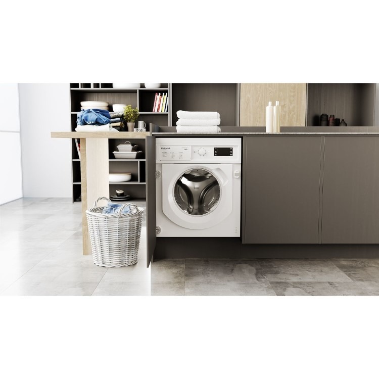 Hotpoint Anti-Stain 9kg Wash 6kg Dry 1400rpm Integrated Washer Dryer - White - Image 13