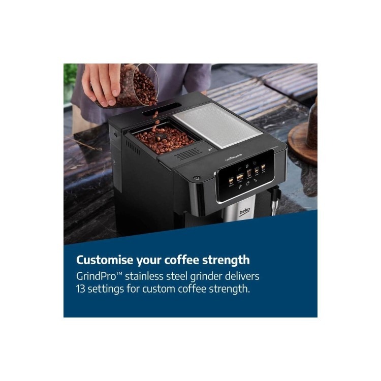 Beko CaffeExperto Automatic Bean To Cup Coffee Machine with Milk Frother - Black - Image 15