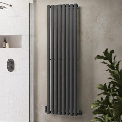 Eco Style Radiator Eco Eleganza Anthracite Vertical Flat Designer Aluminium Radiator ...
