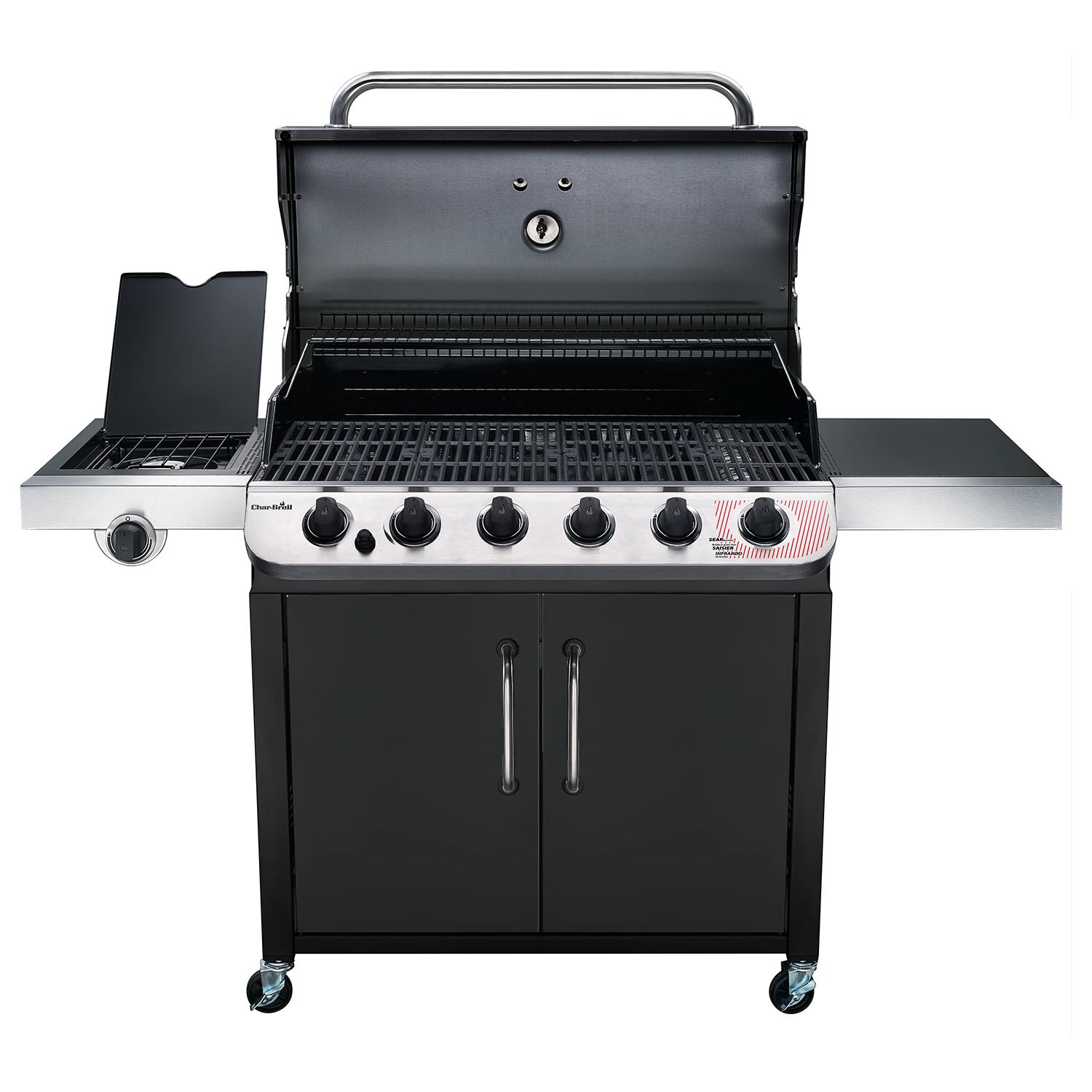 Char-Broil Convective Series 640 B XL - 6 Burner Gas BBQ Grill with Side Burner - Black - Image 5