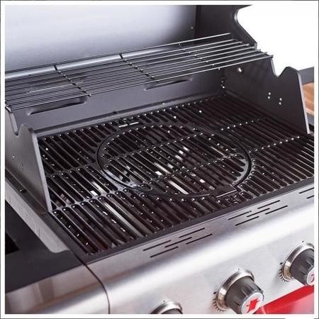 Outback Jupiter - 4 Burner Gas Hybrid BBQ Grill with Side Burner - Red - Image 4