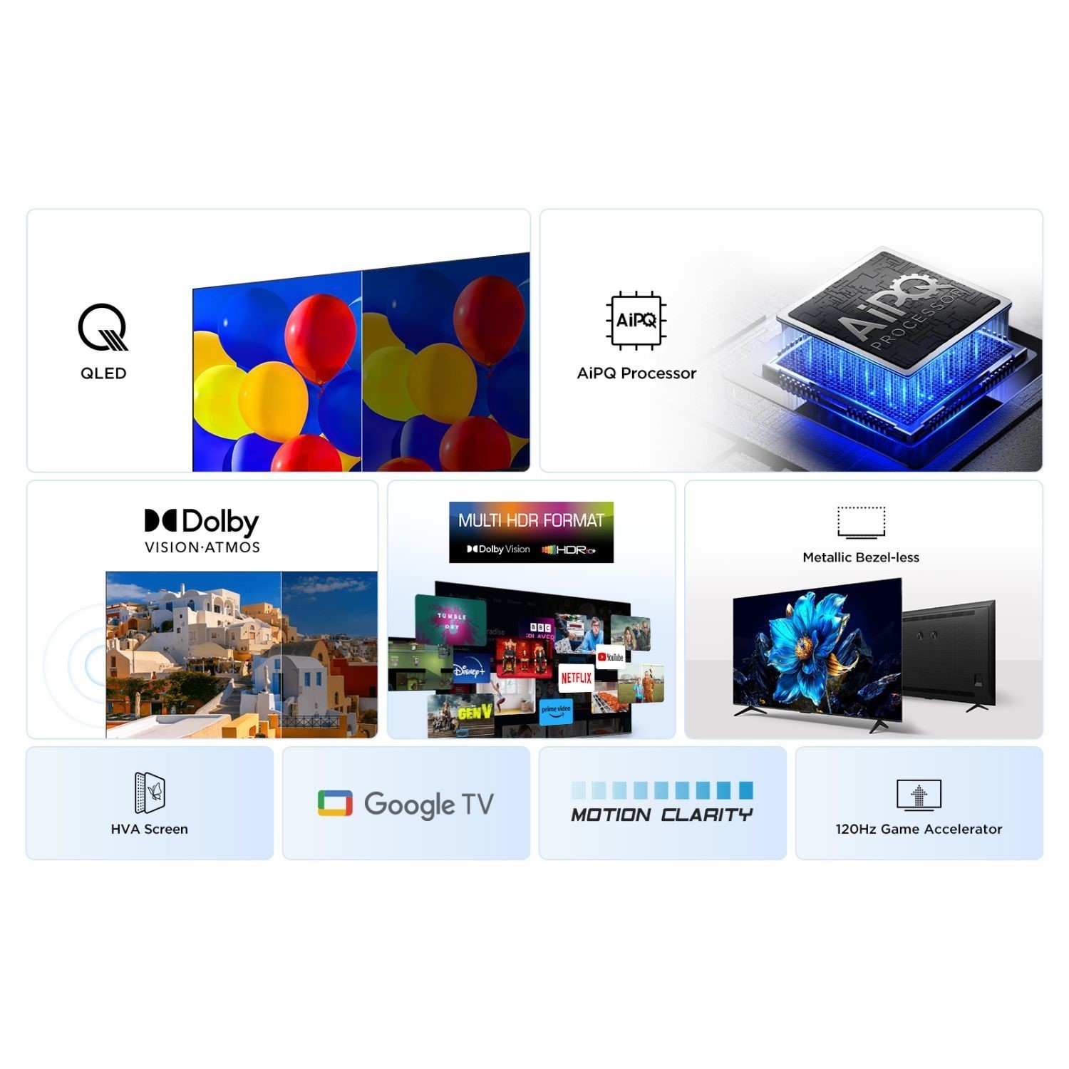 TCL P7K 55 inch 4K QLED HDR Google TV - Image 3