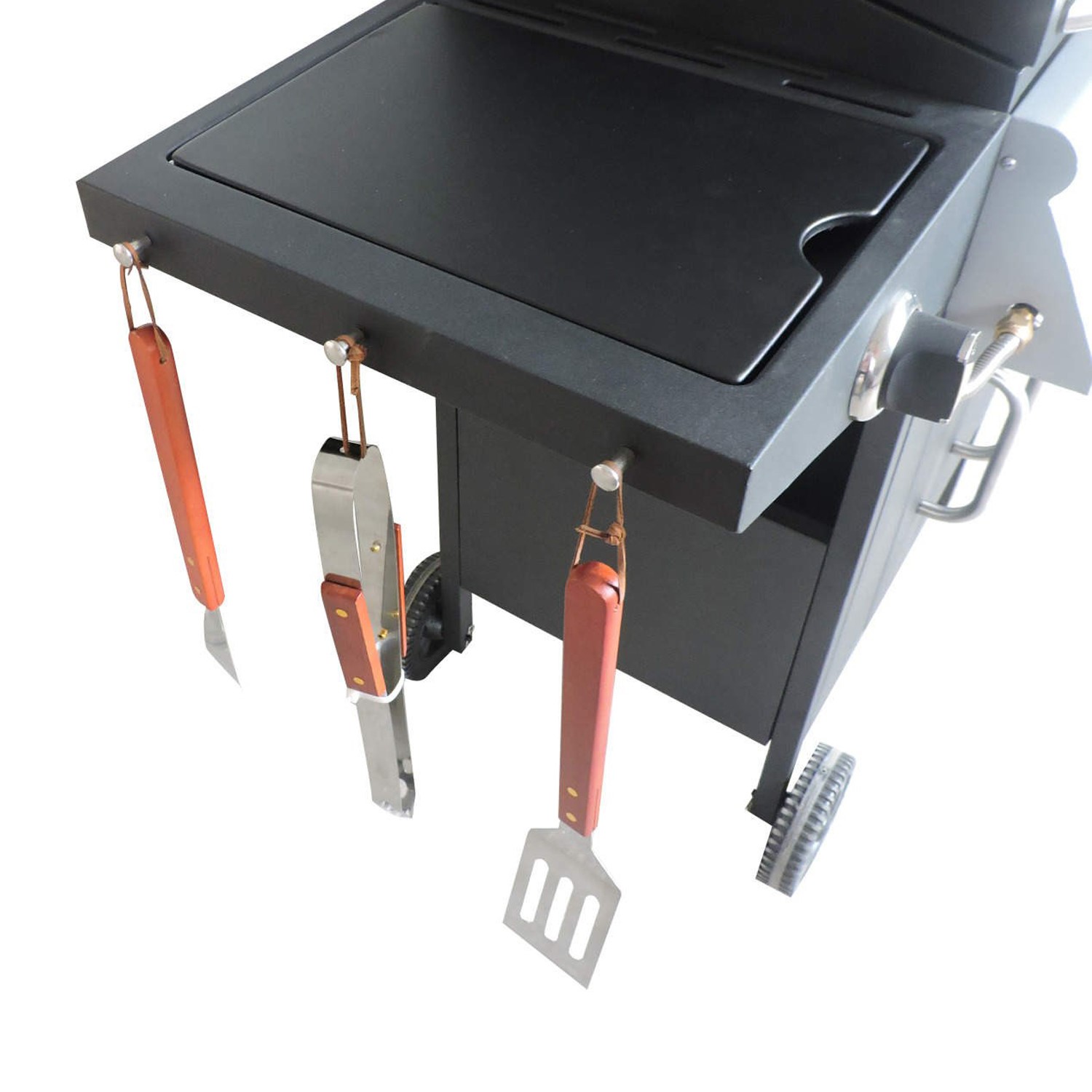 Boss Grill Georgia Classic - 3 Burner Gas BBQ Grill with Side Burner - Black - Image 7