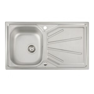 Trydent Single Bowl Inset Kitchen Sink - Stainless Steel