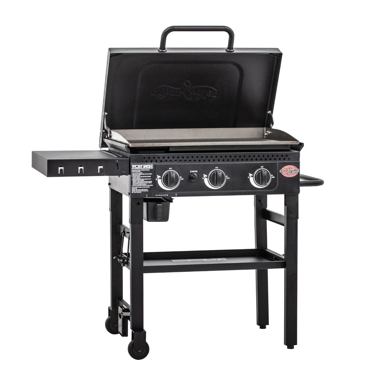 Char-Griller 3 Burner Flat Iron Gas Griddle - Image 2