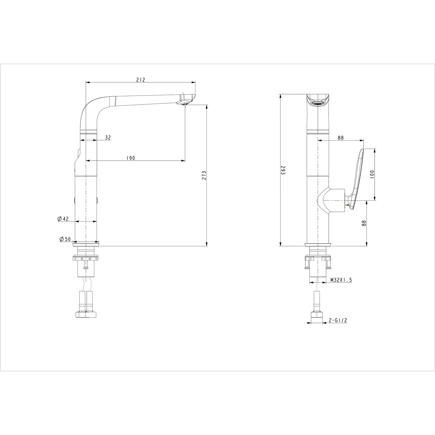 1.5 Bowl White Granite Composite Undermount Kitchen Sink with Mixer Tap Set - Enza - Image 7