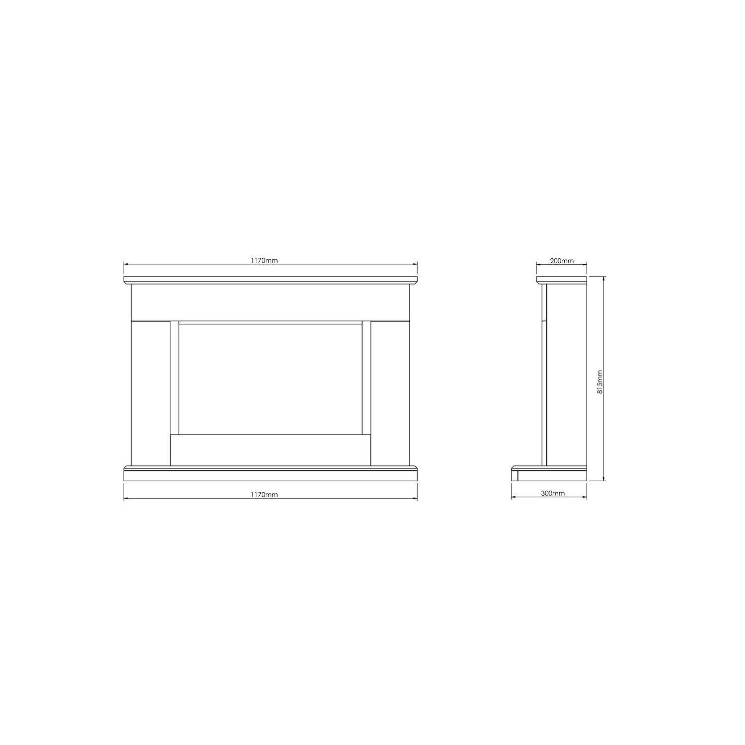 Be Modern Hansford Cashmere Electric Fireplace Suite - Image 3