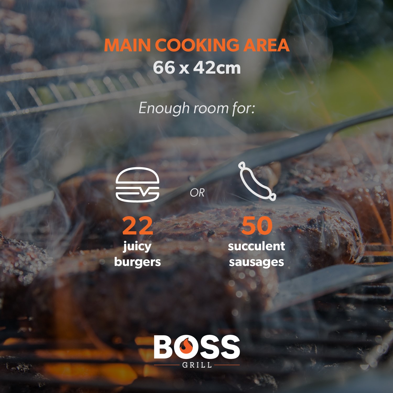 Boss Grill Alabama Elite - 4 Burner Gas BBQ Grill with Side Burner - Black - Image 10
