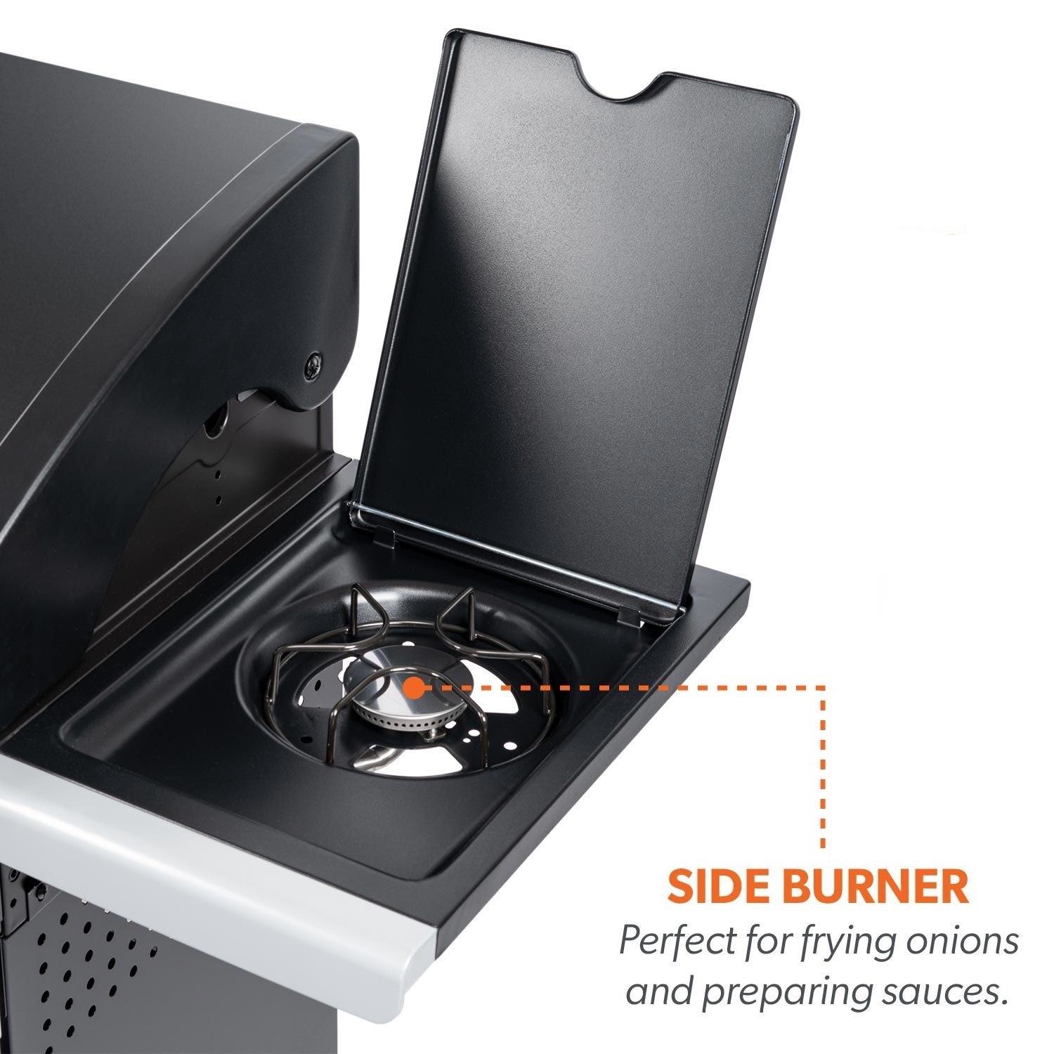 Boss Grill Alabama Elite - 4 Burner Gas BBQ Grill with Side Burner - Black - Image 9