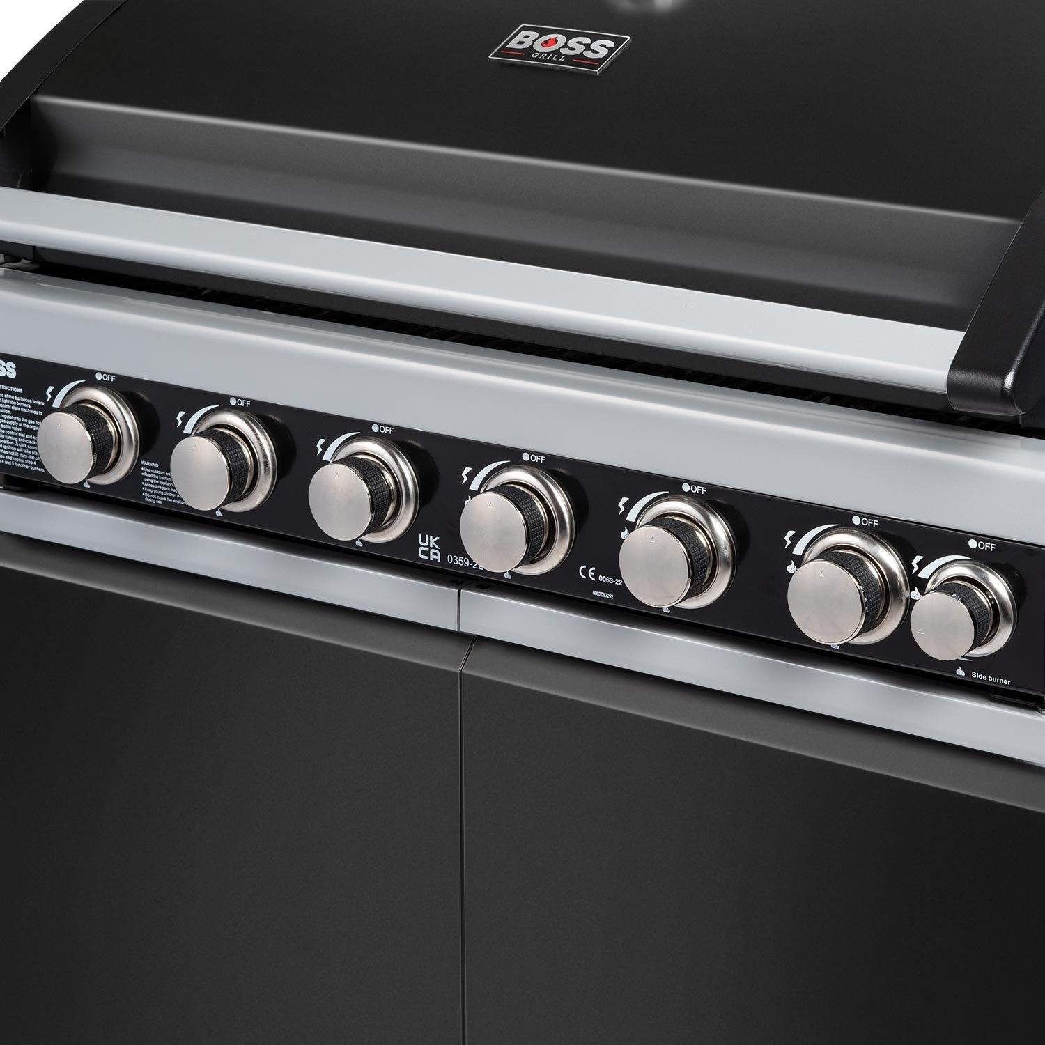 Refurbished Boss Grill Alabama Elite IQBBQ6BBL 6 Burner Gas BBQ with Side Burner in Black - Image 4