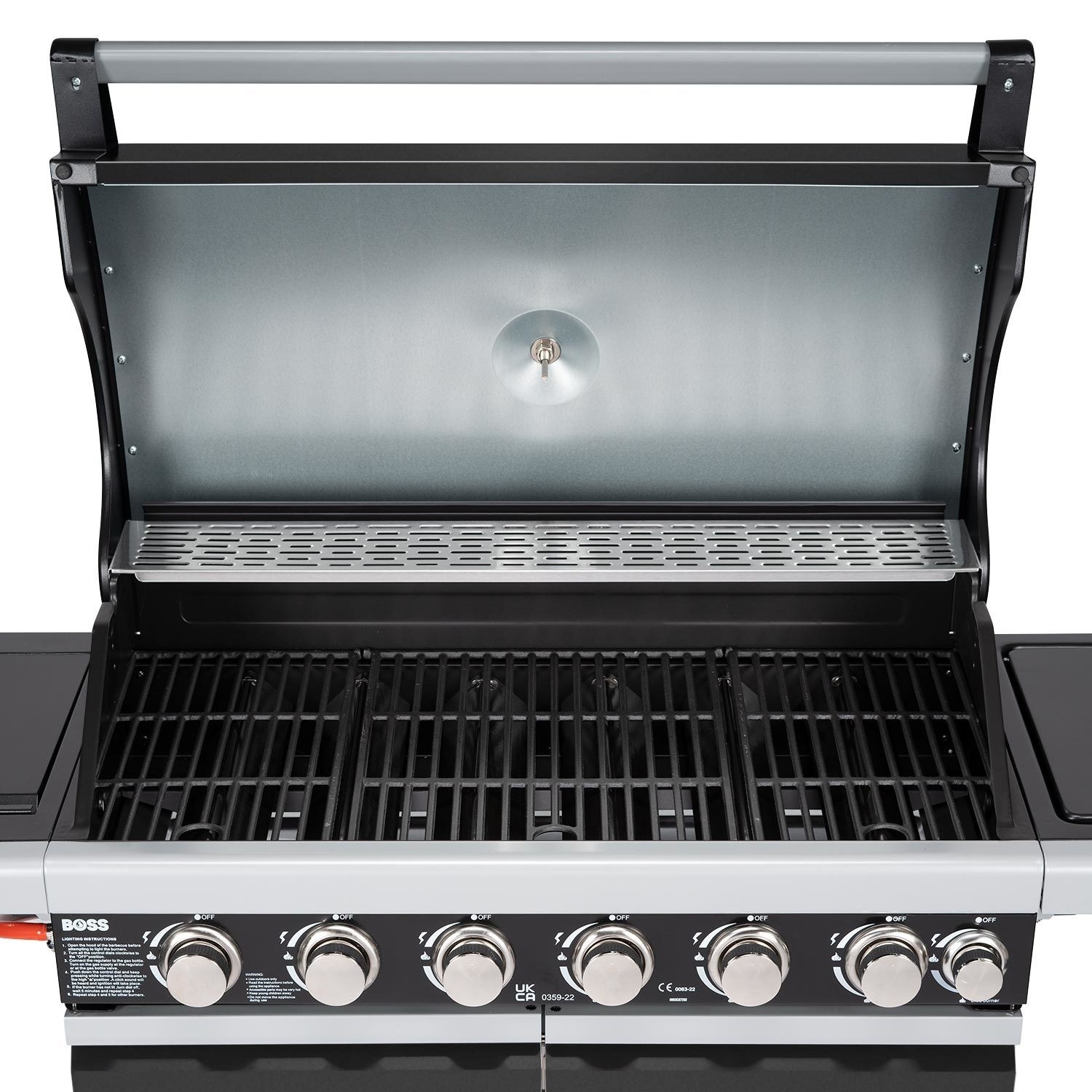 Refurbished Boss Grill Alabama Elite IQBBQ6BBL 6 Burner Gas BBQ with Side Burner in Black - Image 5