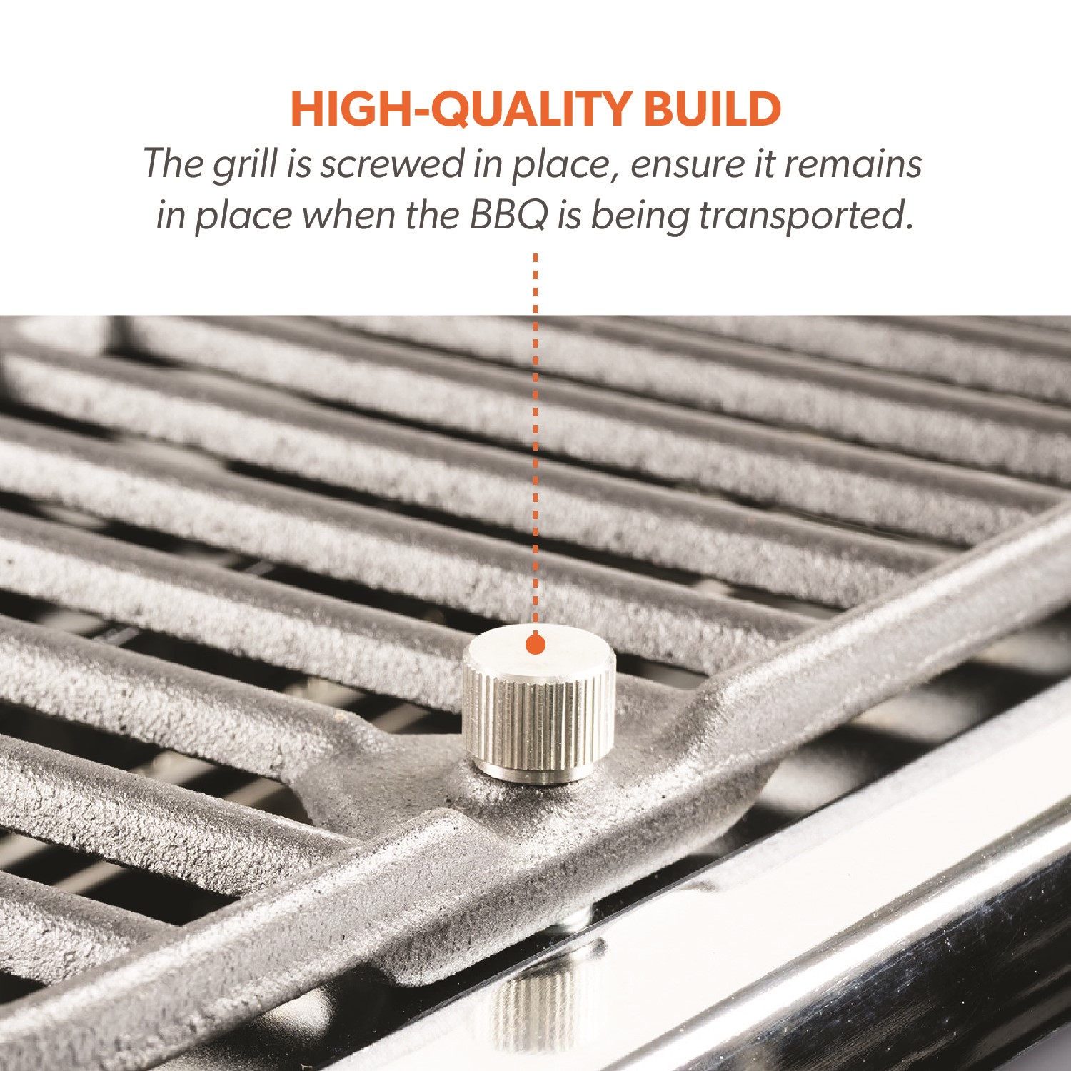 Boss Grill Deluxe Portable - 2 Burner Gas BBQ Grill with Trolley - Grey - Image 4