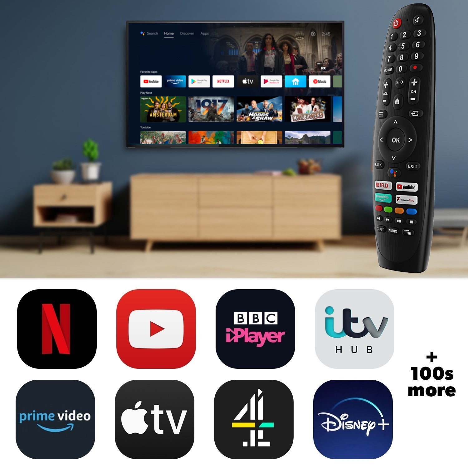 electriQ 55 inch Android Smart 4K Ultra HD TV with Dolby Vision and Atmos - Image 6