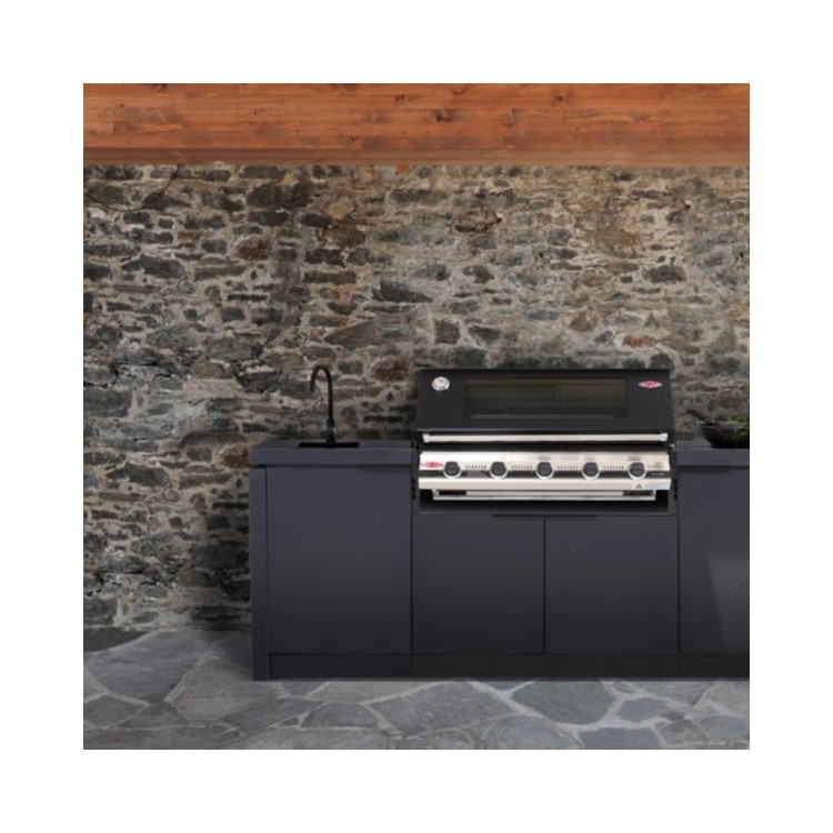 BeefEater Signature 3000E Cabinex Outdoor Kitchen - Built in 4 Burner BBQ with Fridge & Sink - Image 2