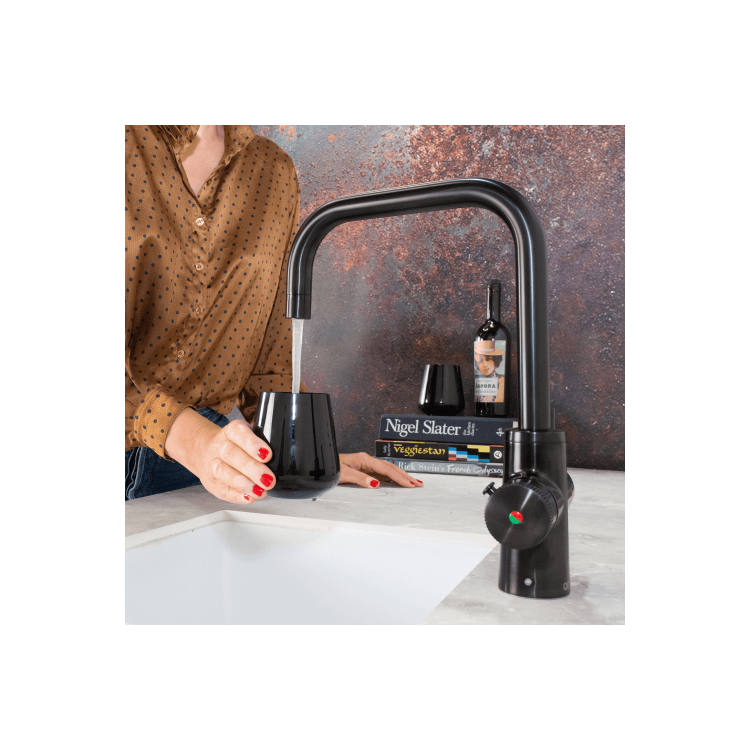 QETTLE Original 4 in 1 Instant Boiling Water Tap 4 Litre - Black Square Spout - Image 2
