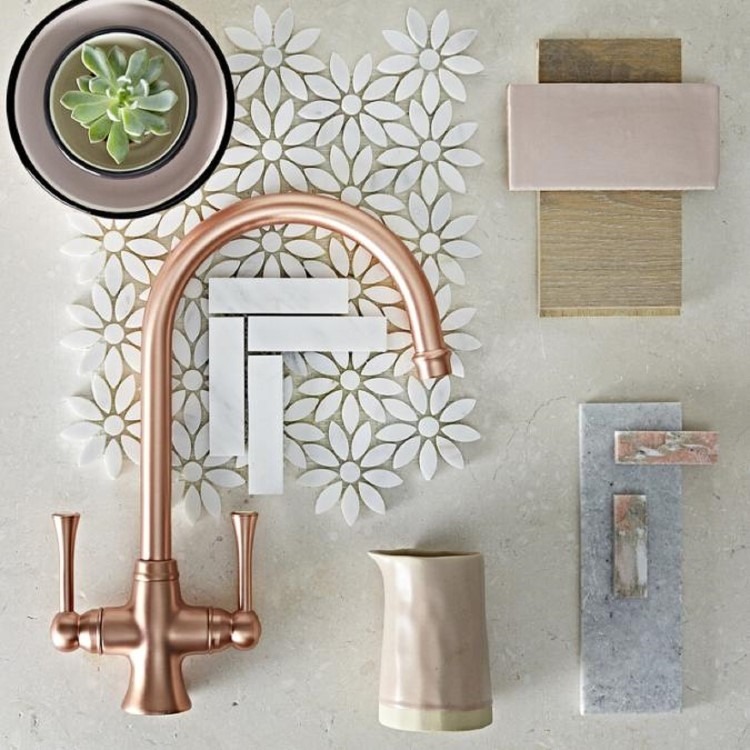 Rangemaster Estuary Dual Lever Monobloc Kitchen Mixer Tap - Brushed Brass - Image 2