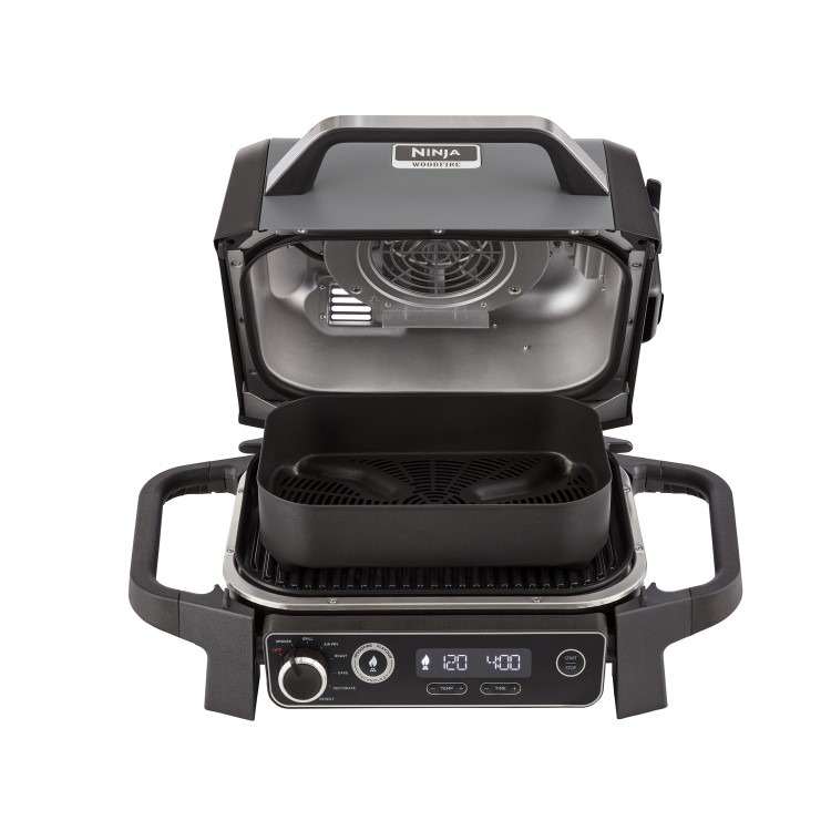 Ninja Woodfire Electric BBQ Grill & Smoker with Cover and Stand - OG701UK - Image 3
