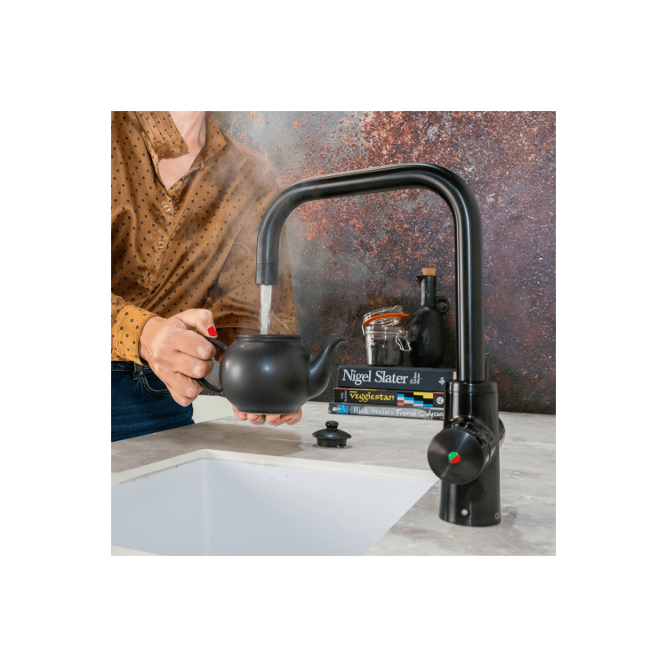 QETTLE Original 4 in 1 Instant Boiling Water Tap 4 Litre - Black Square Spout - Image 3