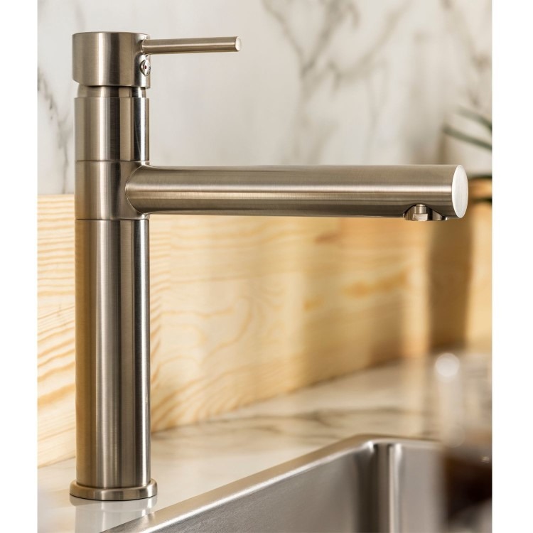 Abode Tower Single Lever Mixer Tap - Brushed Nickel - Image 4