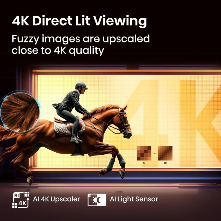Hisense E78QTUK 50 inch Smart 4K Ultra HD QLED TV - Image 5