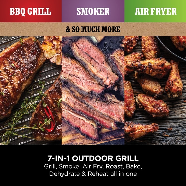 Ninja Woodfire Electric BBQ Grill & Smoker with Cover and Stand - OG701UK - Image 5
