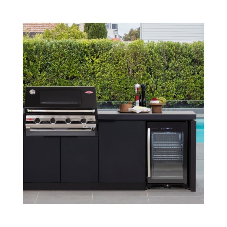 BeefEater Signature 3000E Cabinex Outdoor Kitchen - Built in 4 Burner BBQ with Fridge & Sink - Image 5