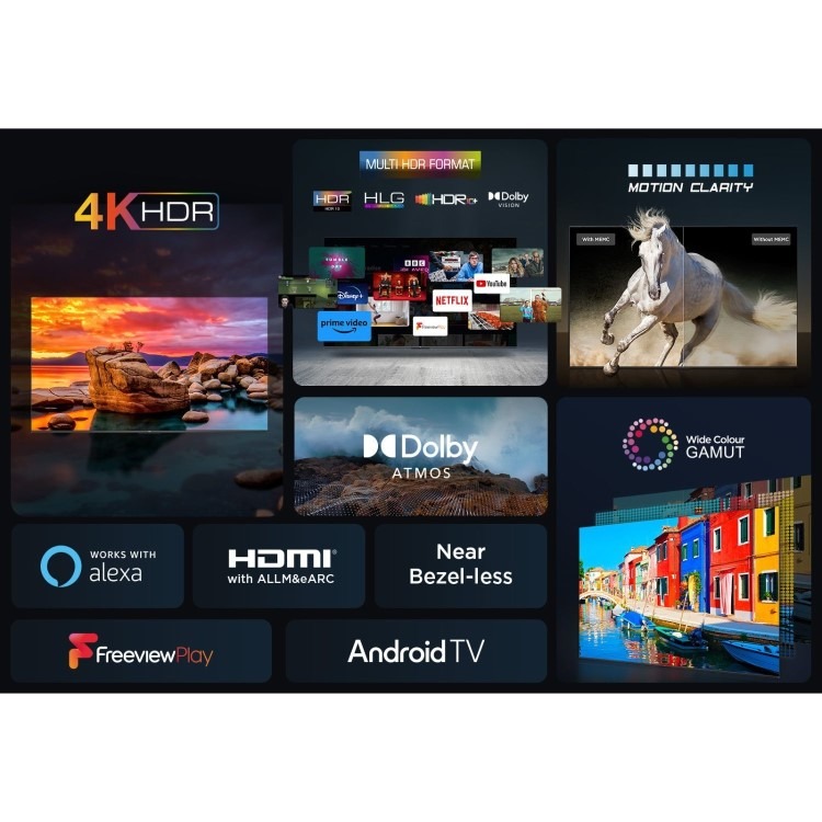 TCL P755K 50 inch Smart 4K Ultra HD Android LED TV - Image 7