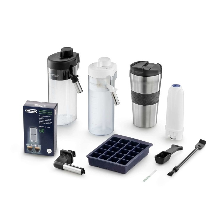 Delonghi Eletta Explore Fully Automatic Bean to Cup Coffee Machine with Milk Frother - Silver - Image 8