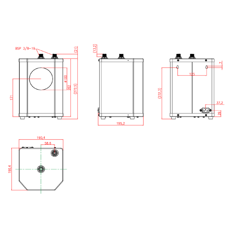 Black 3 in 1 Instant Boiling Water Tap - Pronto Vesta - Image 8