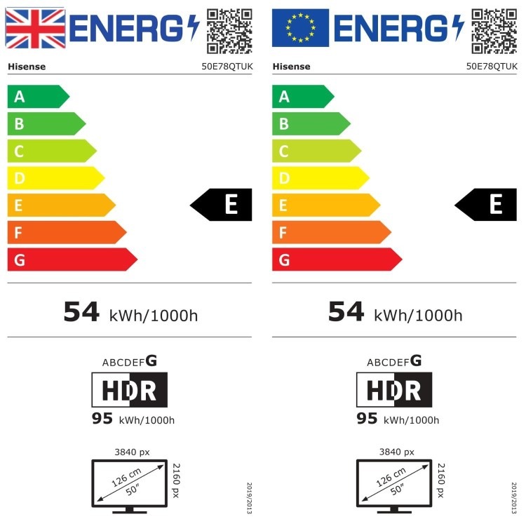 Hisense E78QTUK 50 inch Smart 4K Ultra HD QLED TV - Image 13